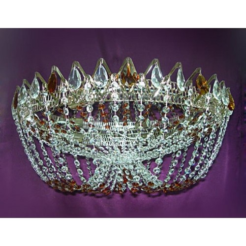 Люстра Водоворот Элит-Купол Цветной в Саратове Гусь Хрустальный