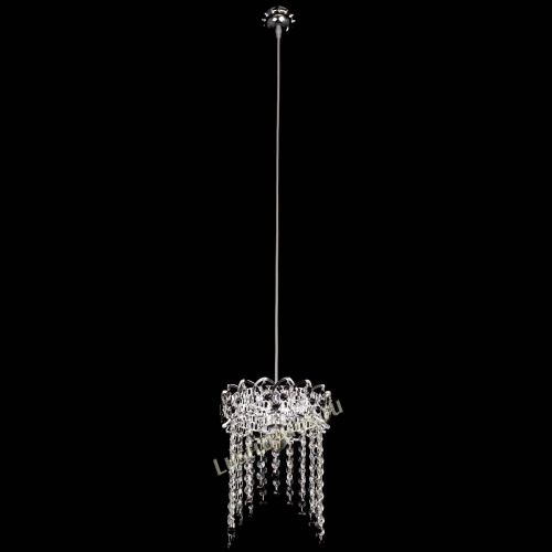 Барная люстра Астра №1 оптикон Черная в Саратове Гусь Хрустальный