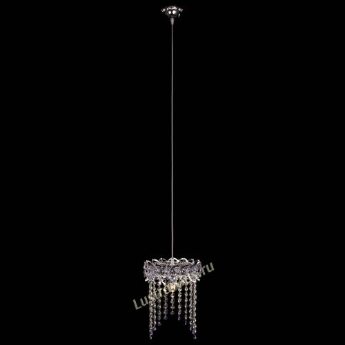 Барная люстра Астра №1 оптикон Фиолетовая в Саратове Гусь Хрустальный