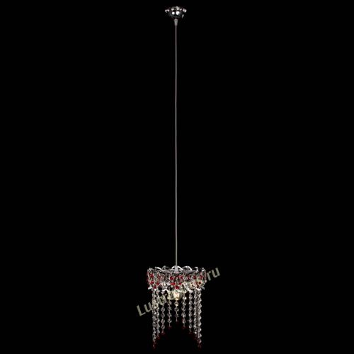 Барная люстра Астра №1 оптикон Красная в Саратове Гусь Хрустальный