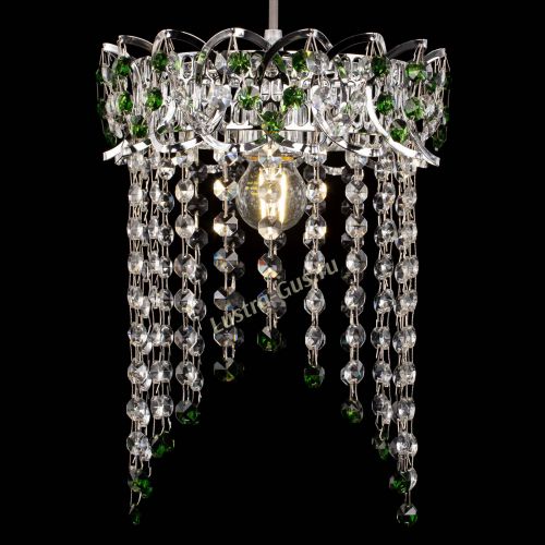 Барная люстра Астра №1 оптикон Зеленая в Саратове Гусь Хрустальный