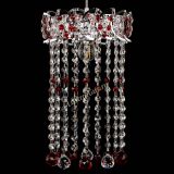 Барная люстра Астра №1 шар 30 длинная Красная в Саратове