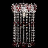 Барная люстра Астра №1 шар 30 длинная Красная в Саратове