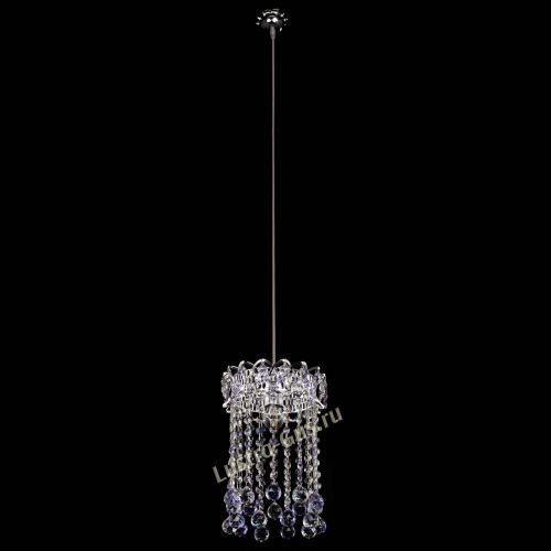 Барная люстра Астра №1 шар 30 фиолетовая в Саратове Гусь Хрустальный