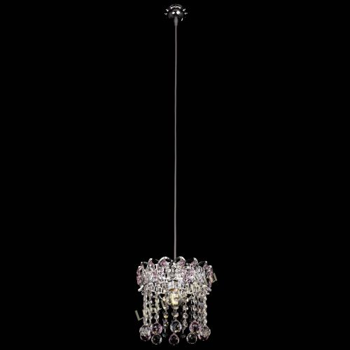 Барная люстра Астра №1 шар розовый в Саратове Гусь Хрустальный