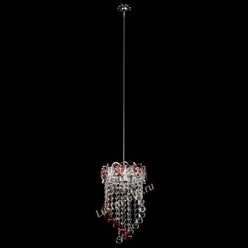Барная люстра Астра №1 Сигма красная в Саратове Гусь Хрустальный