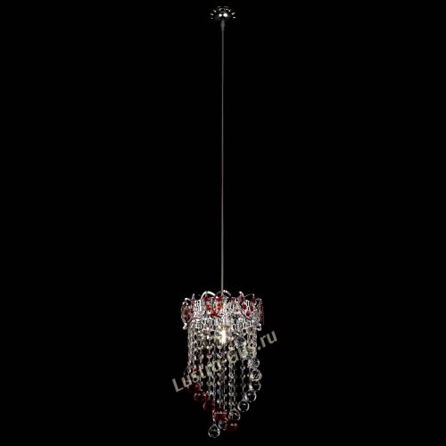Барная люстра Астра №1 Сигма красная в Саратове Гусь Хрустальный