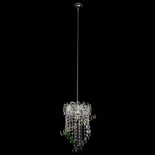 Барная люстра Астра №1 Сигма зеленая в Саратове Гусь Хрустальный