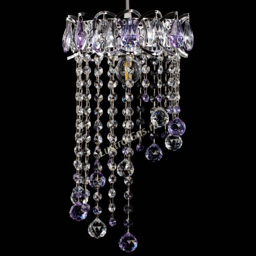 Барная люстра Астра №1 винтаж Фиолетовая в Саратове Гусь Хрустальный