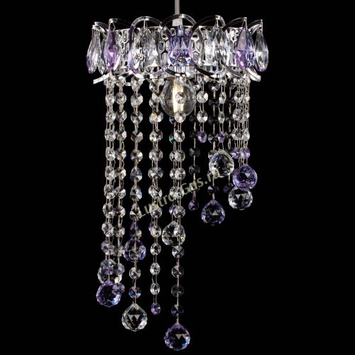 Барная люстра Астра №1 винтаж Фиолетовая в Саратове Гусь Хрустальный