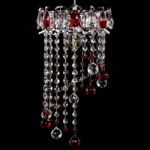 Барная люстра Астра №1 винтаж Красная в Саратове Гусь Хрустальный