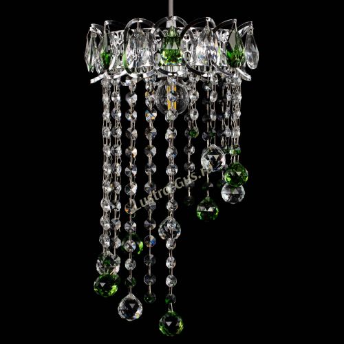 Барная люстра Астра №1 винтаж Зеленая в Саратове Гусь Хрустальный