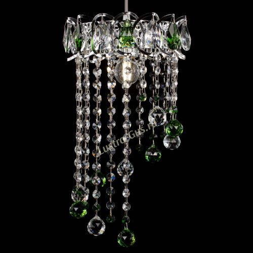 Барная люстра Астра №1 винтаж Зеленая в Саратове Гусь Хрустальный