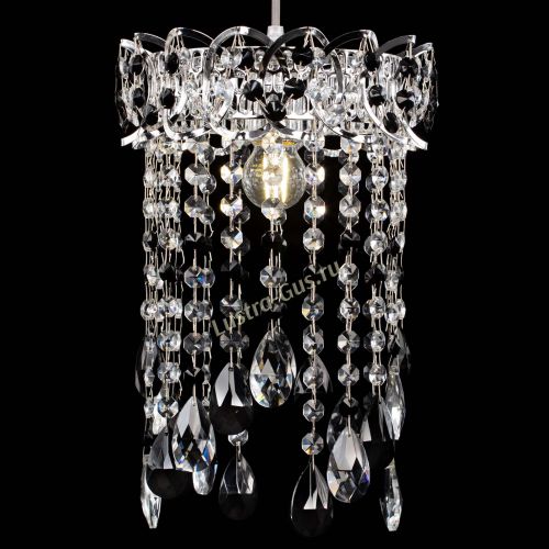 Барная люстра Астра №1 журавлик Черная в Саратове Гусь Хрустальный