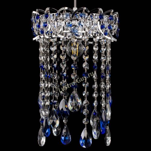 Барная люстра Астра №1 журавлик Синяя в Саратове Гусь Хрустальный