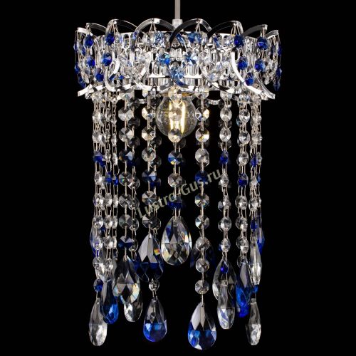 Барная люстра Астра №1 журавлик Синяя в Саратове Гусь Хрустальный