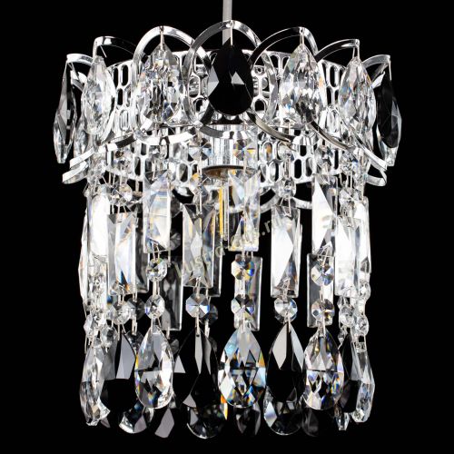 Барная люстра Астра №1 черная в Саратове Гусь Хрустальный