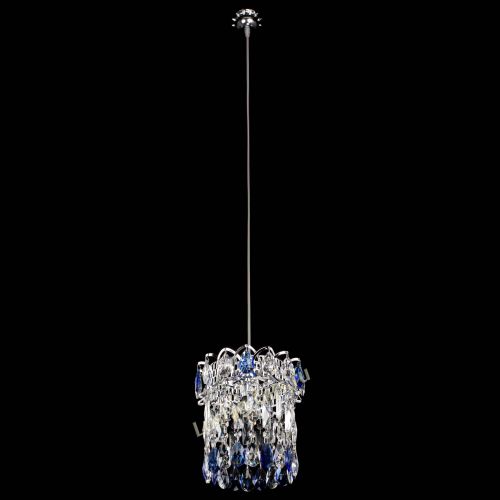 Барная люстра Астра №1 синяя в Саратове Гусь Хрустальный