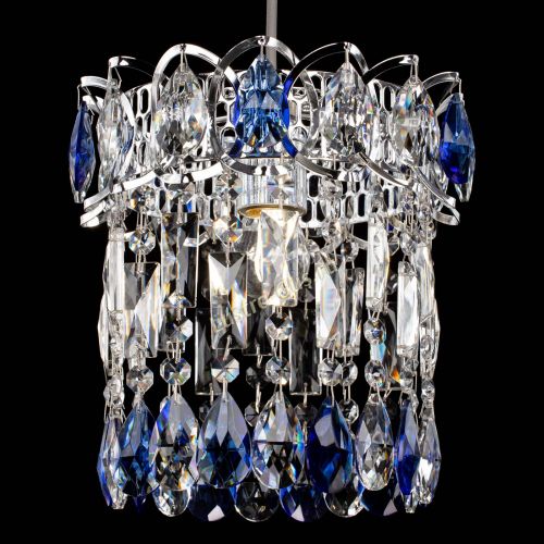 Барная люстра Астра №1 синяя в Саратове Гусь Хрустальный