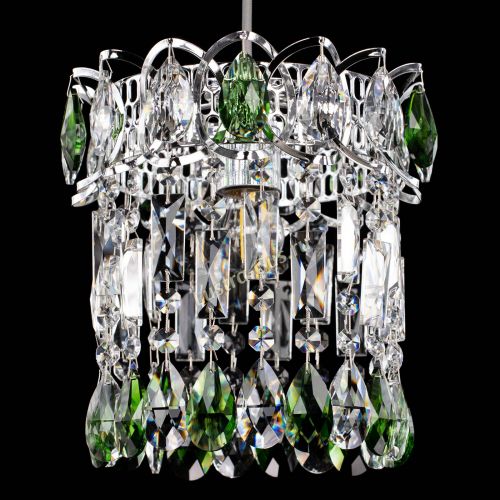 Барная люстра Астра №1 зеленая в Саратове Гусь Хрустальный
