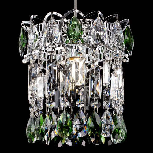 Барная люстра Астра №1 зеленая в Саратове Гусь Хрустальный