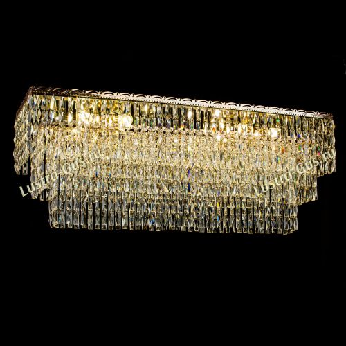 Люстра Четырехугольник Пластинка в Саратове Гусь Хрустальный