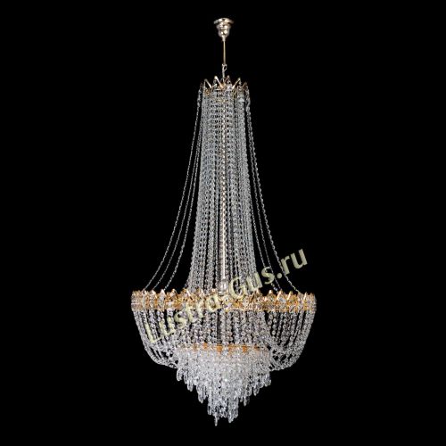 Люстра Екатерина большая с подвесом в Саратове Гусь Хрустальный