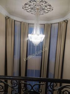 Люстра Екатерина большая с подвесом в Саратове отзыв и фото покупателя