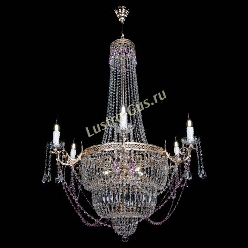 Люстра Елизавета Венеция розовая в Саратове Гусь Хрустальный