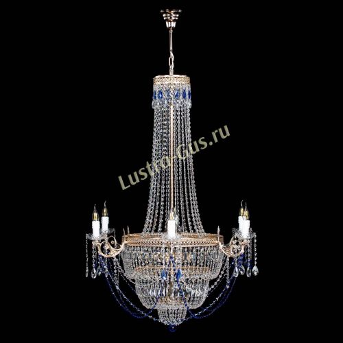 Люстра Елизавета Венеция синяя в Саратове Гусь Хрустальный
