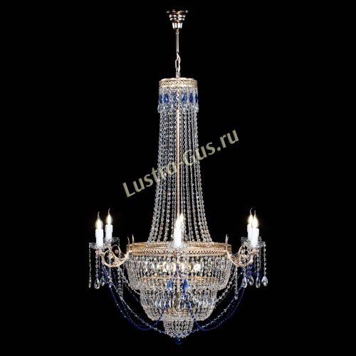 Люстра Елизавета Венеция синяя в Саратове Гусь Хрустальный