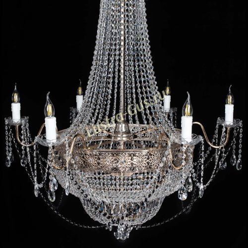 Люстра Елизавета Восток черная в Саратове Гусь Хрустальный