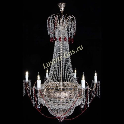 Люстра Елизавета Восток красная в Саратове Гусь Хрустальный
