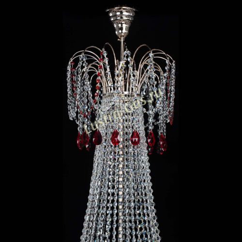 Люстра Елизавета Восток красная в Саратове Гусь Хрустальный