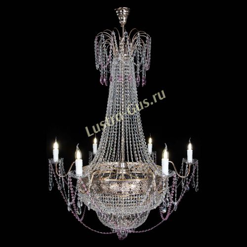Люстра Елизавета Восток розовая в Саратове Гусь Хрустальный