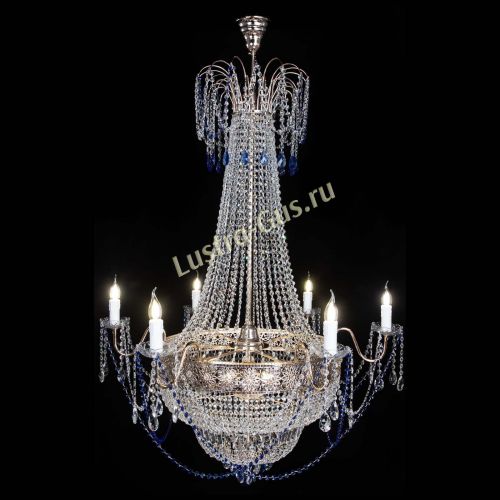 Люстра Елизавета Восток синяя в Саратове Гусь Хрустальный
