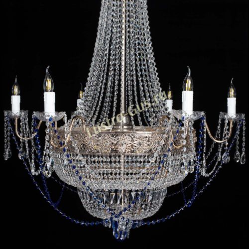 Люстра Елизавета Восток синяя в Саратове Гусь Хрустальный