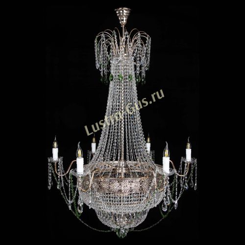 Люстра Елизавета Восток зеленая в Саратове Гусь Хрустальный
