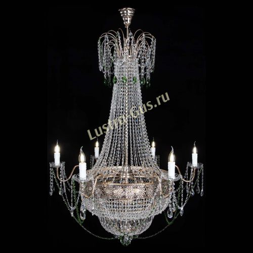Люстра Елизавета Восток зеленая в Саратове Гусь Хрустальный