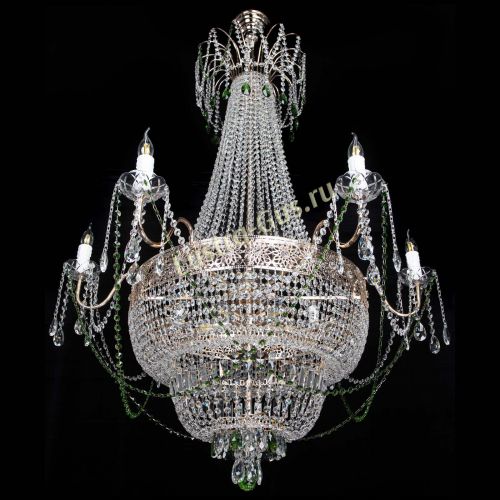 Люстра Елизавета Восток зеленая в Саратове Гусь Хрустальный