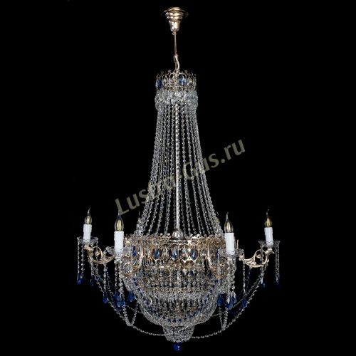 Люстра Елизавета синяя в Саратове Гусь Хрустальный