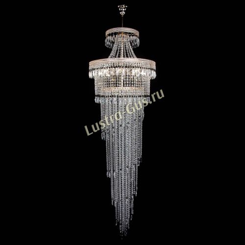 Люстра Флоренция Водопад №8 черная в Саратове Гусь Хрустальный