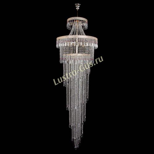 Люстра Флоренция Водопад №8 розовая в Саратове Гусь Хрустальный