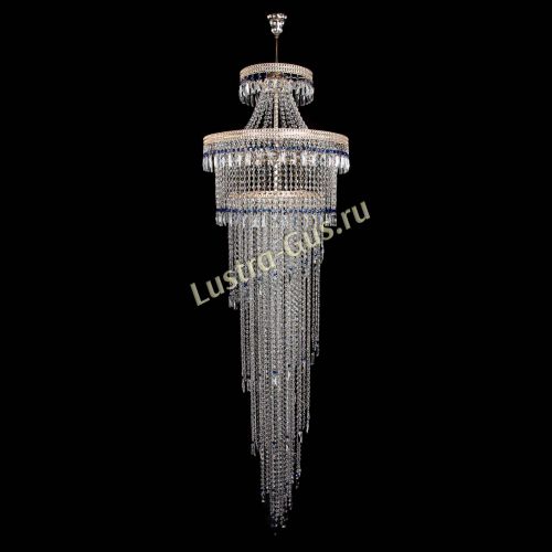 Люстра Флоренция Водопад №8 синяя в Саратове Гусь Хрустальный