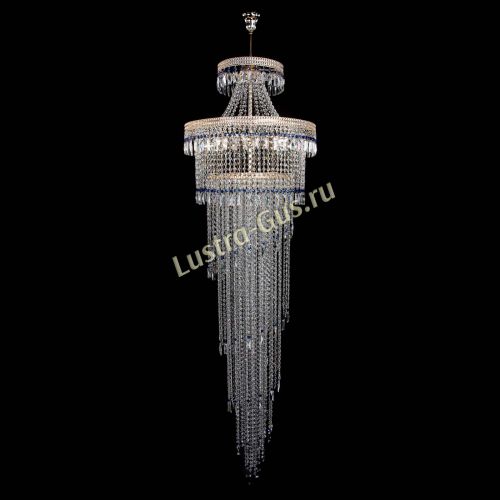 Люстра Флоренция Водопад №8 синяя в Саратове Гусь Хрустальный