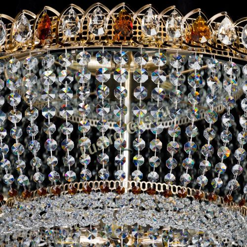 Большая люстра Хрустальный Каскад Дворцовый чайный в Саратове Гусь Хрустальный