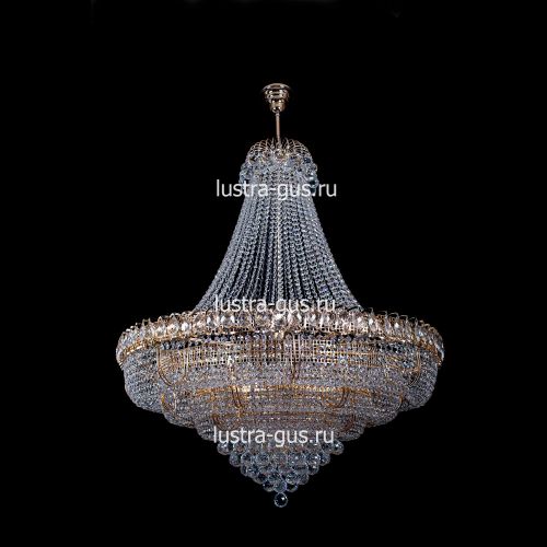 Люстра Хрустальное Кольцо пирамида с подвесом в Саратове Гусь Хрустальный