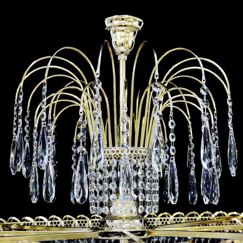 Люстра Хрустальный Каскад №12 Королевский в Саратове Гусь Хрустальный