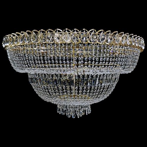 Люстра Хрустальный Каскад №13 2 яруса в Саратове Гусь Хрустальный