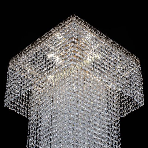 Люстра Колонна Квадрат Длинный в Саратове Гусь Хрустальный